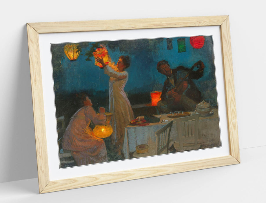 Framed Wall Art – Max Pietschmann Lantern Studies Poster Print With Matte Paper