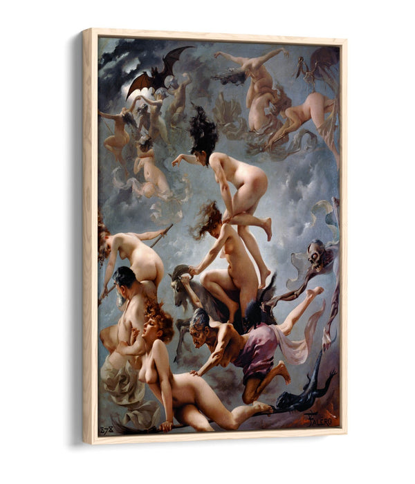 Canvas Art Print – Witches Going To Sabbath | Float Effect Canvas Wall Decor