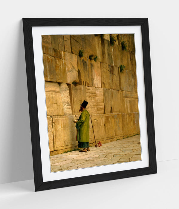 Framed Wall Art – Jean-Leon Gerome Painting The Wailing Wall Print | Matte Paper Poster
