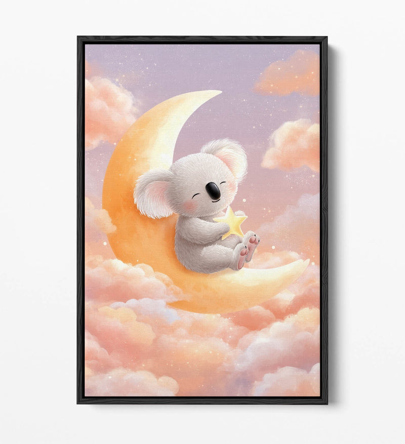 Baby Koala Canvas - Kids Bedroom Wall Art | Float Effect Canvas Print