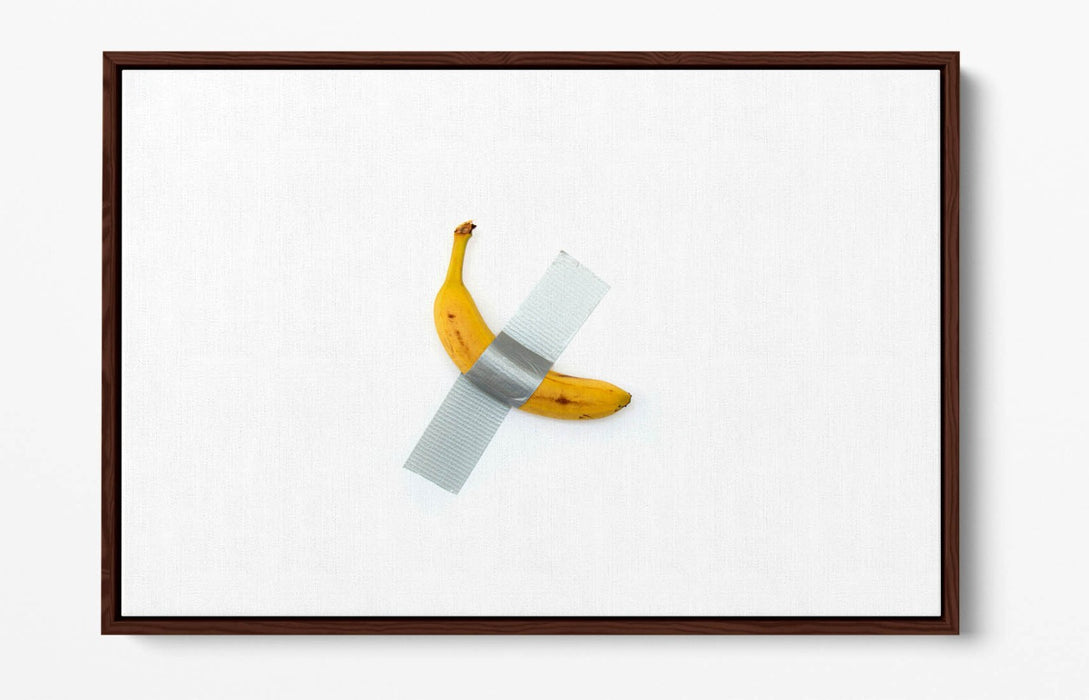 Canvas Wall Art - Banana Modern Kitchen Decor | Float Effect Handmade Print