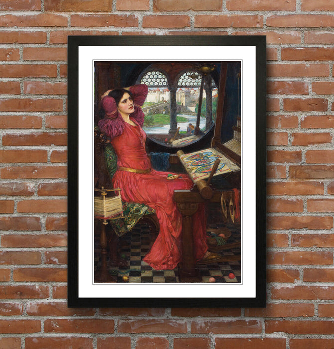JOHN WILLIAM WATERHOUSE HALF SICK SHADOW FRAMED ART POSTER PAINTING PRINT 4 SIZE