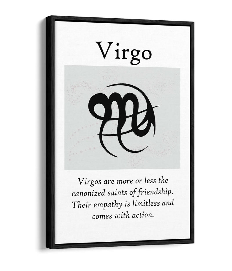 Virgo Star Sign Canvas – Zodiac Wall Art With Float Effect & Premium Varnish Finish