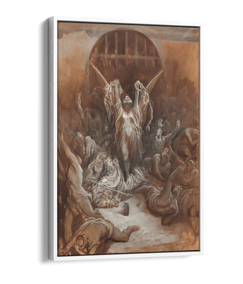 Canvas Wall Art Print - Gustave Dore Liberty | Premium Float Effect Frame