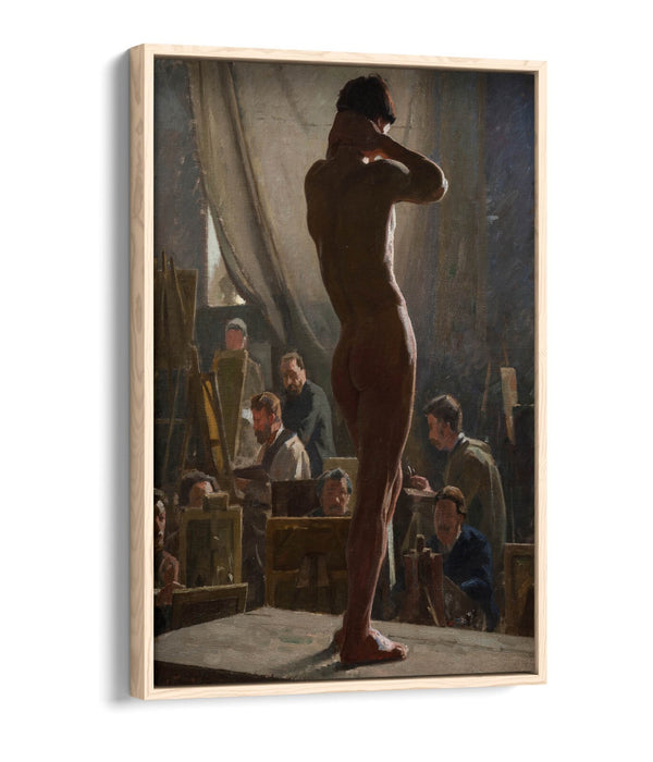Canvas Wall Art Print – Male Nude Artwork | Float Effect Canvas With Premium Frame