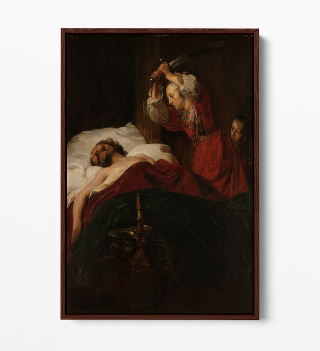 Float Effect Canvas Art - Judith And Holofernes Print By Jan De Bray | Premium Ready To Hang Wall Decor