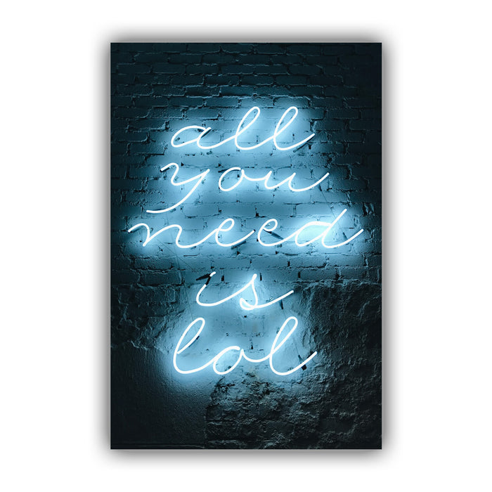 Neon Canvas Wall Art – Handmade Canvas Print With Vibrant Color Print & Premium Varnish Finish