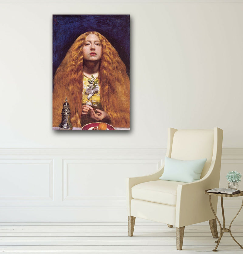 Canvas Wall Art - John Everett Millais The Bridesmaid Painting | Handmade Canvas Print