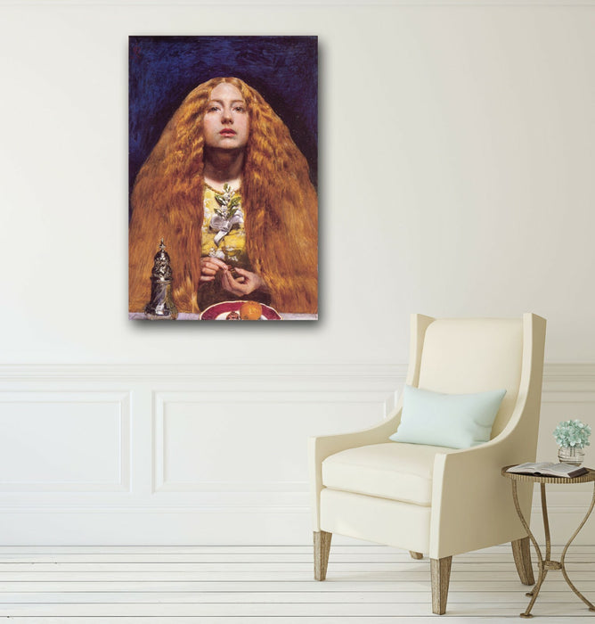 John Everett Millais - The Bridesmaid CANVAS WALL ART PICTURE PRINT PAINTING