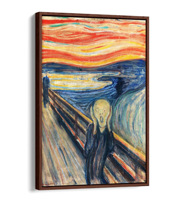 Float Effect Canvas Art - Edvard Munch The Scream Premium Wall Print