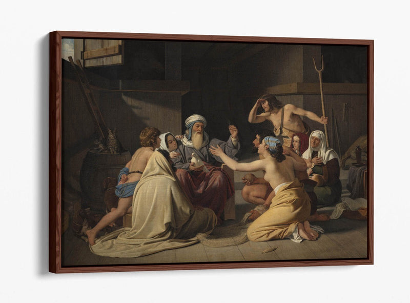 Canvas Wall Art - Noah In The Ark Print | Float Effect Handmade Wall Art