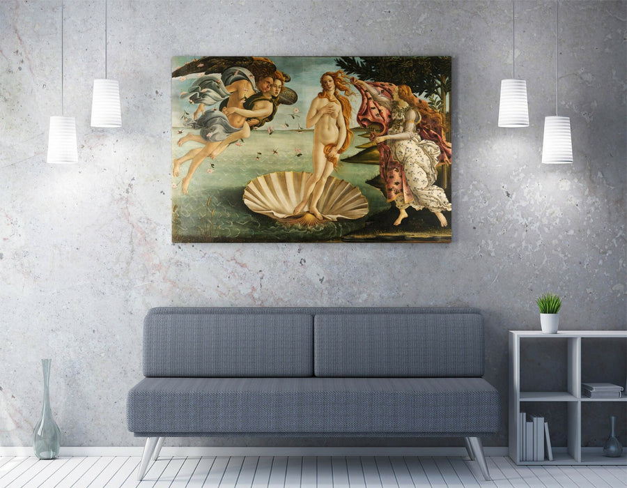 Birth Of Venus Canvas - Botticelli Framed Wall Art Print With Premium Varnish Finish