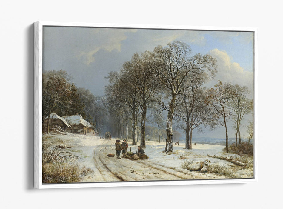 Canvas Wall Art Print – Winter Landscape Art With Float Effect & Custom Deep Frame