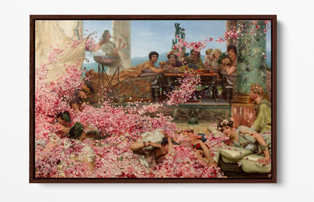 Canvas Wall Art Print - Heliogabalus Roses Art | Float Effect Canvas UK
