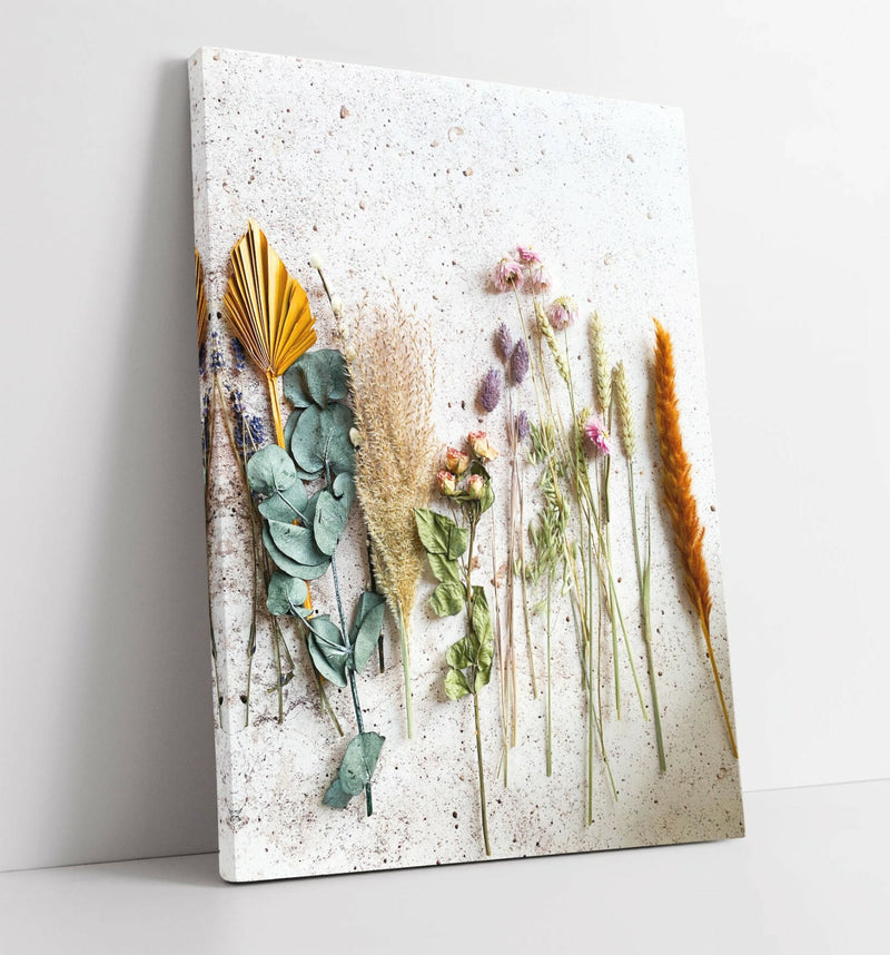 Kitchen Canvas Art - Colorful Cooking Herbs Artwork | Premium Handmade Print