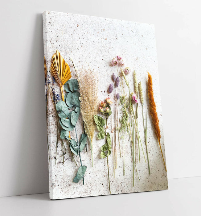 Kitchen Canvas Art - Colorful Cooking Herbs Artwork | Premium Handmade Print