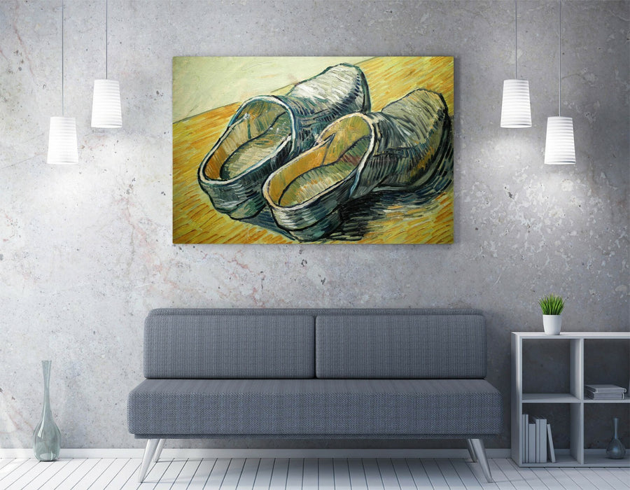 VINCENT VAN GOGH "STILL LIFE WOODEN SHOES" -CANVAS WALL ART PICTURE PRINT