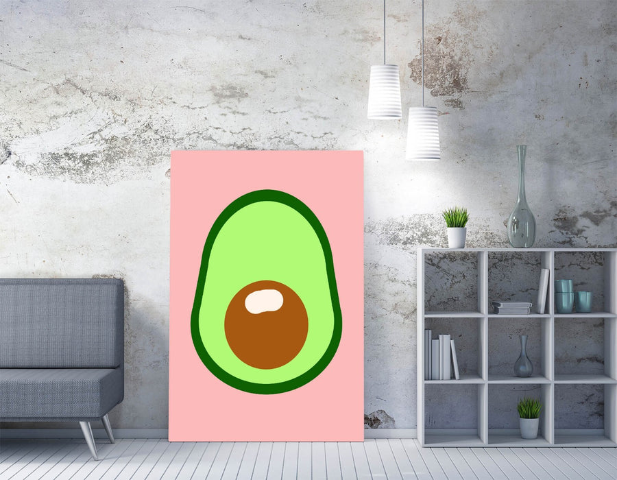 AVOCADO TRENDY MINIMALIST KITCHEN DECOR -CANVAS WALL ART PICTURE PRINT