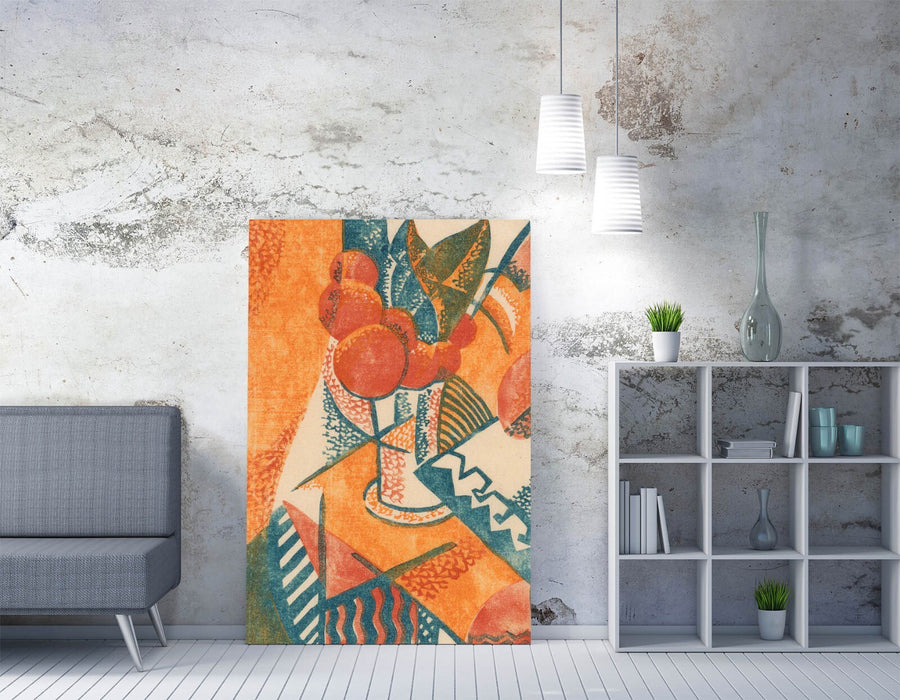FRANK WEITZEL, VASE OF FLOWERS -CANVAS WALL ARTWORK PICTURE PRINT