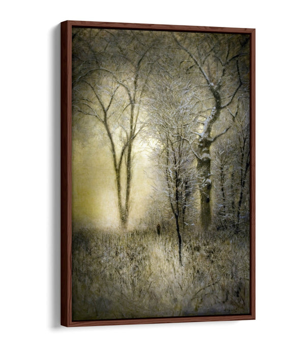 Canvas Wall Art – Winter Landscape Art with Float Effect Canvas Print