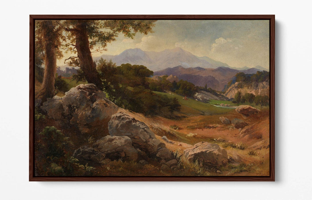 Mountain Landscape Canvas - Handmade UK Canvas Wall Art | Float Effect Frame