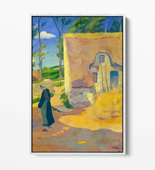 PAUL SERUSIER, FARMHOUSE AT LE POULDU -FLOAT EFFECT CANVAS WALL ART PIC PRINT