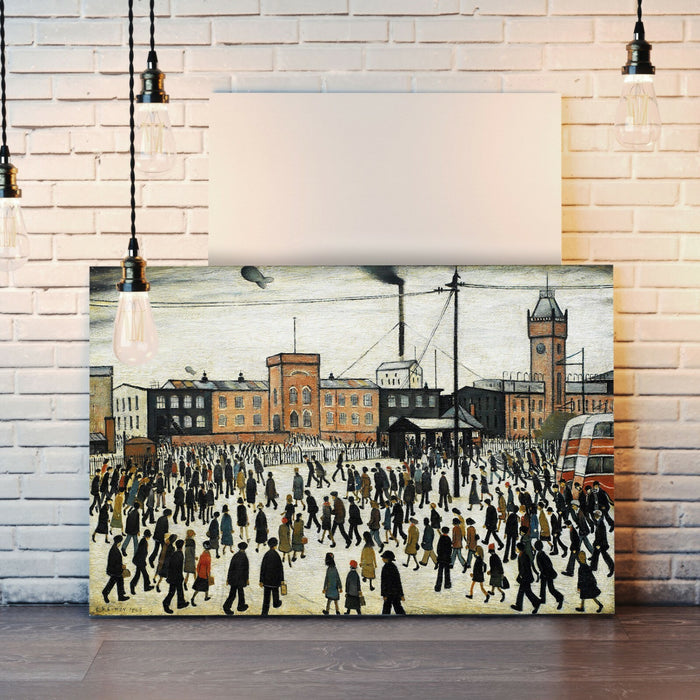 Going to Work CANVAS WALL ART PRINT ARTWORK PAINTING PICTURE Ls Lowry Style