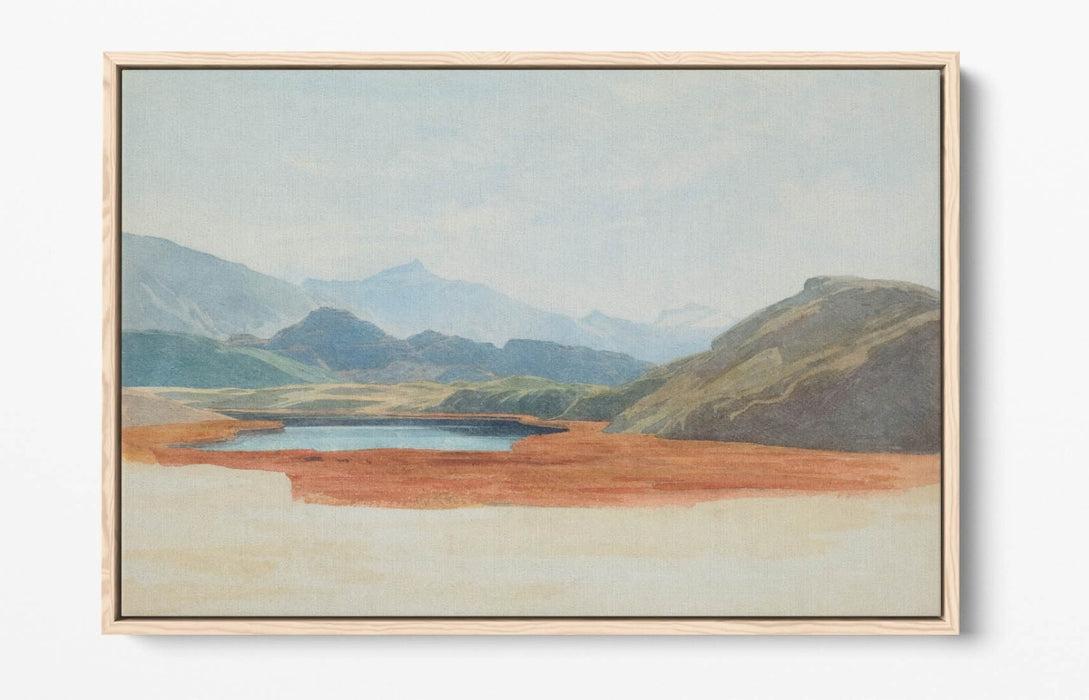 Canvas Wall Art - Lagoon Float Effect Canvas Art Print With Premium Frame