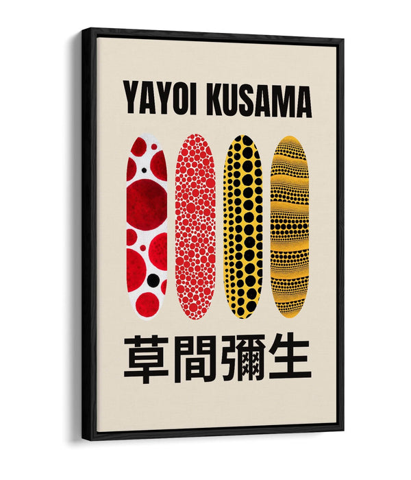 Float Effect Canvas Art – Yayoi Kusama Contemporary Canvas Print With Premium Varnish Finish