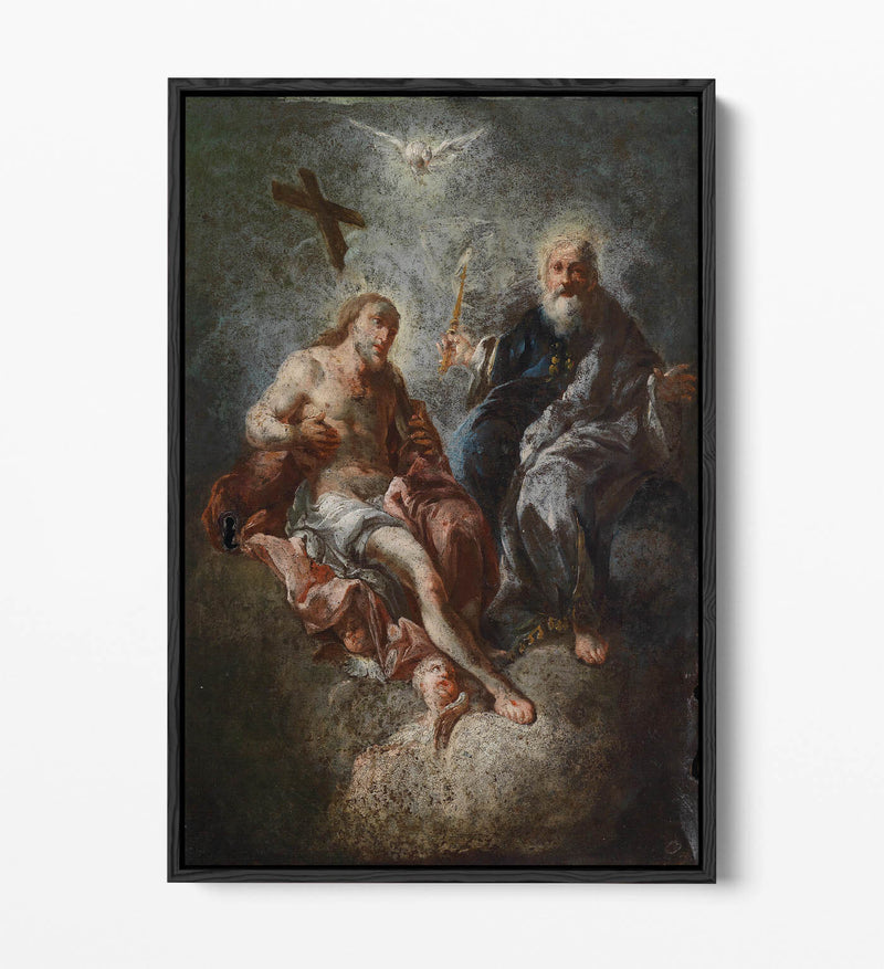Canvas Wall Art - Franz Maulbertsch Mercy Seat | Float Effect Canvas Print