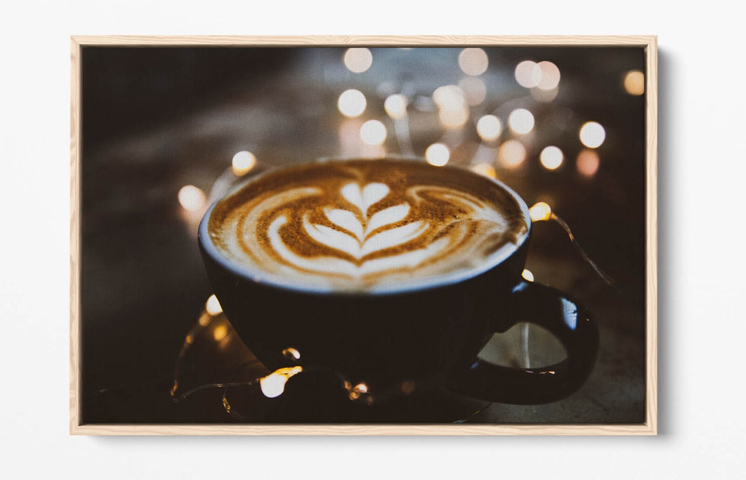 Canvas Wall Art - Handmade Cafe Wall Decor With Float Effect & Premium Frame