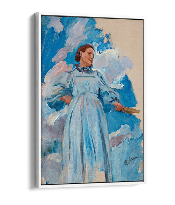 CARL LARSSON, WOMAN AND SKY -FLOAT EFFECT CANVAS WALL ART PIC PRINT