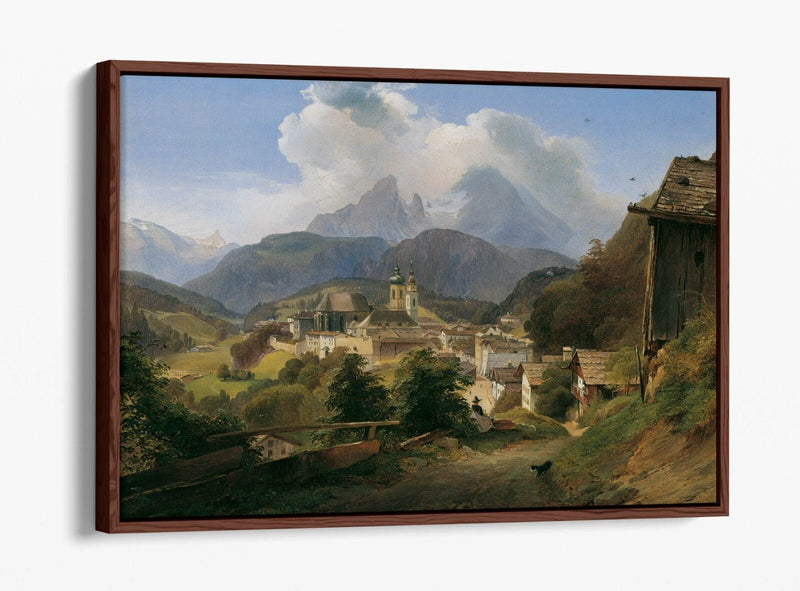 Float Effect Canvas - Berchtesgaden Mountain Art Print | Premium Handmade UK Canvas
