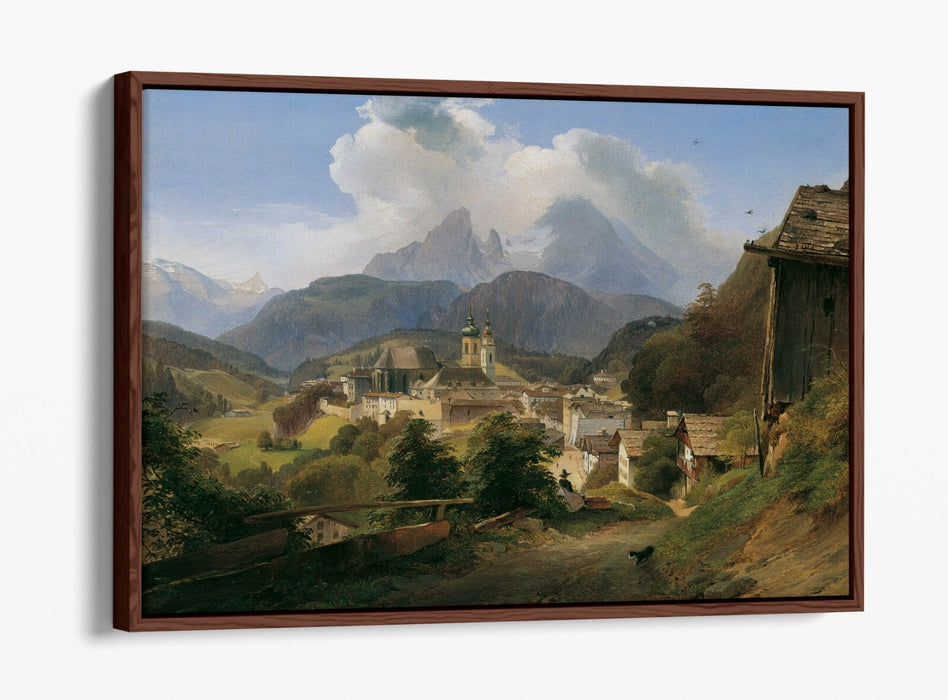 Float Effect Canvas - Berchtesgaden Mountain Art Print | Premium Handmade UK Canvas