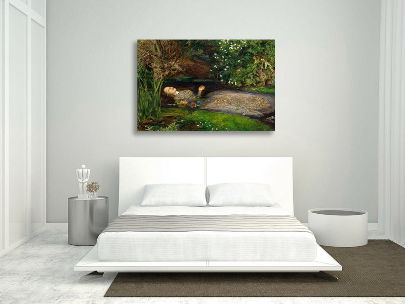 Canvas Wall Art - John Everett Millais Ophelia Framed Print With Premium Varnish Finish