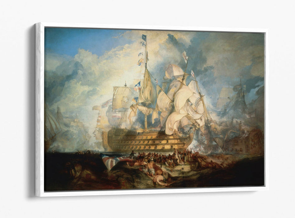 Canvas Wall Art – Battle of Trafalgar Print | Float Effect Canvas, Premium Frame