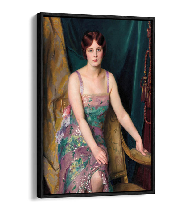 Canvas Wall Art - William McGregor Paxton Glitter Float Effect Print on Premium Frame