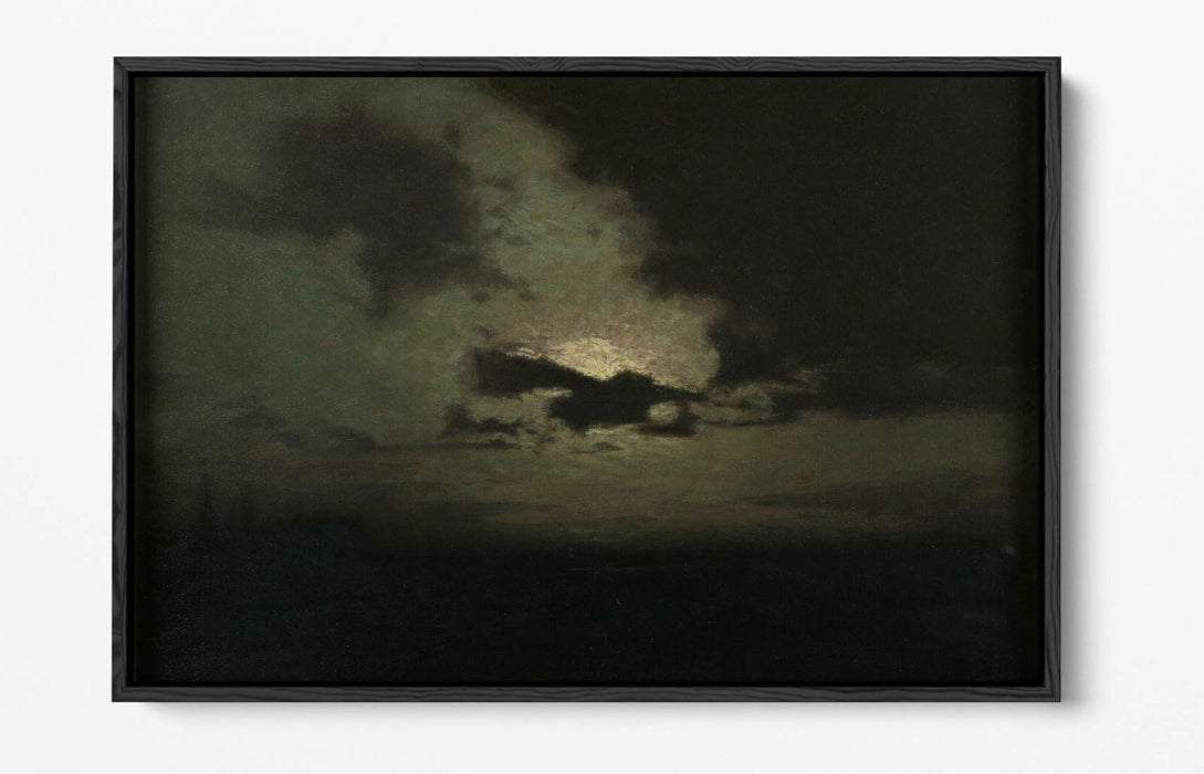 L. BIRGE HARRISON, THE HIDDEN MOON -FLOAT EFFECT CANVAS WALL ART PRINT
