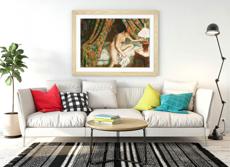Framed Wall Art Poster Edgar Degas Print Nude Woman Artwork - UK Handmade Frame