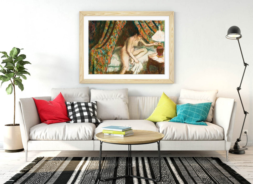 Framed Wall Art Poster Edgar Degas Print Nude Woman Artwork - UK Handmade Frame