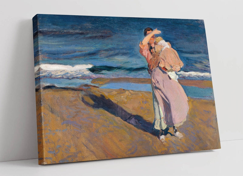 Canvas Wall Art - Joaquin Sorolla Fisherwoman With Her Son | Vibrant Handmade Print