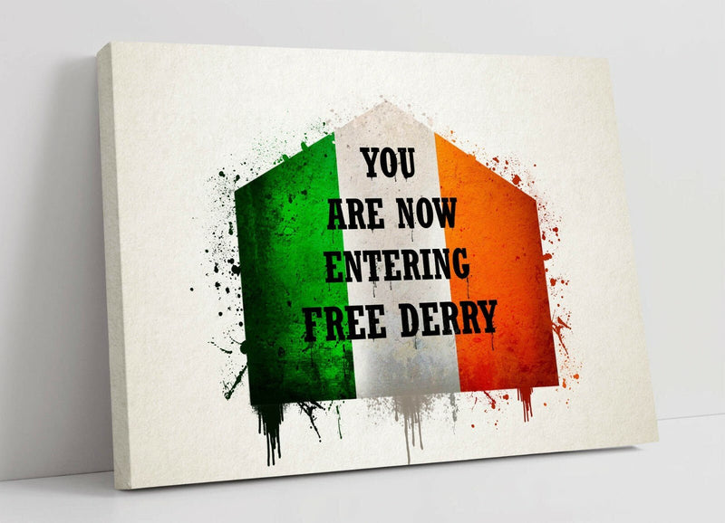 Canvas Wall Art - Handmade Irish Flag Canvas Print | Deep Frame Decor