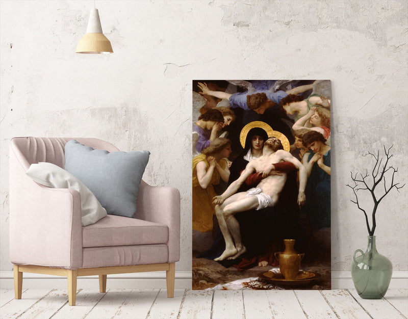 Bouguereau Pieta Canvas | Premium Religious Canvas Wall Art Print – Ready to Hang