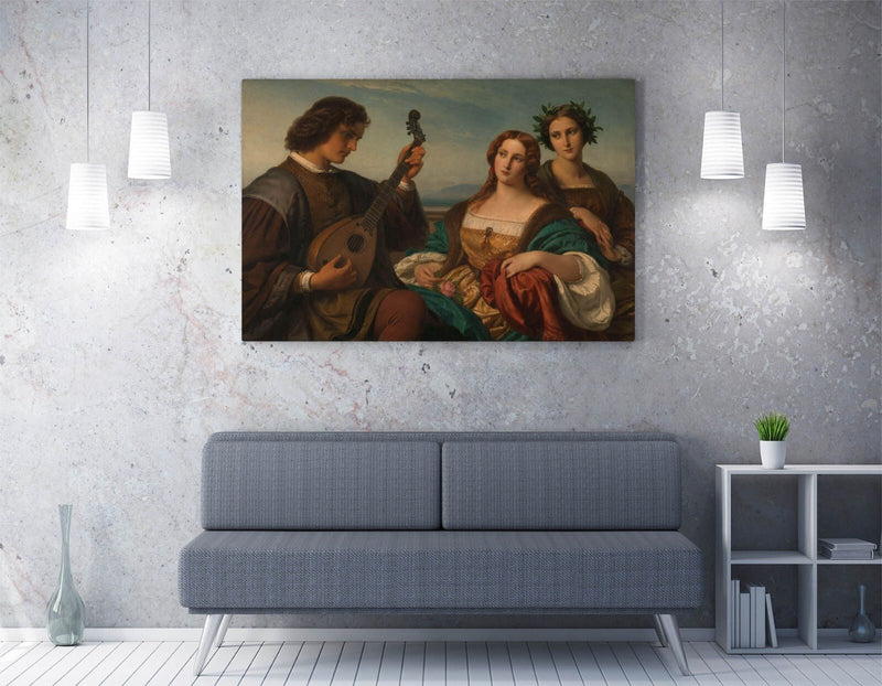 Canvas Wall Art - Karl Ferdinand Sohn Print | Handmade Canvas Painting with Satin Varnish Finish