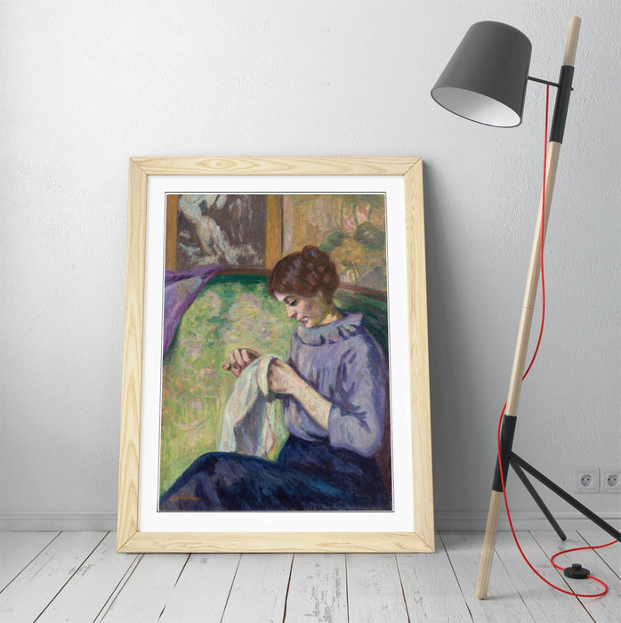 Framed Wall Art – Armand Guillaumin Madame Guillaumin Classic Art Poster Print