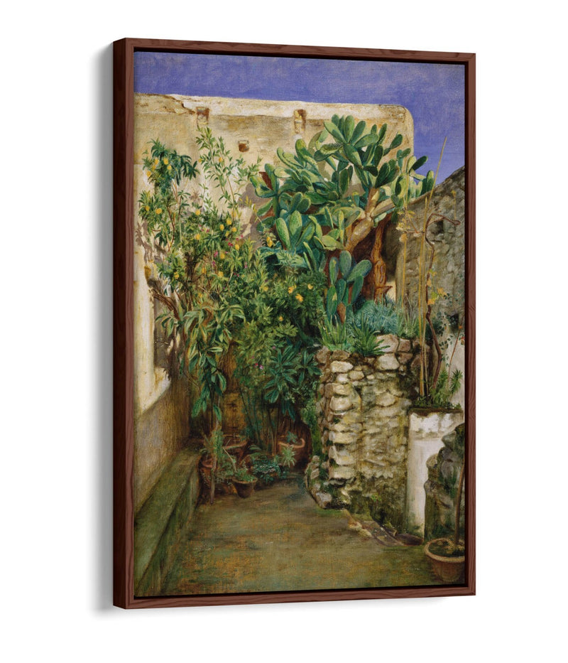 Canvas Wall Art Print - Eastern Courtyard Float Effect, Handmade UK Canvas Art