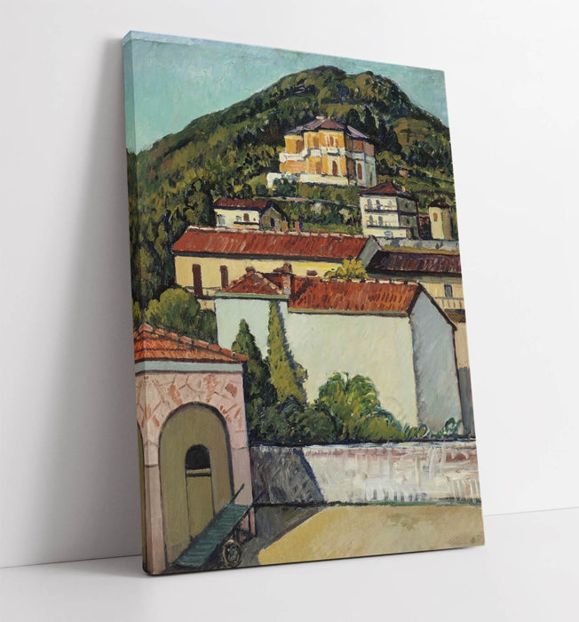 Canvas Wall Art - Pietro Marussig Landscape From Liguria | Handmade Canvas Print