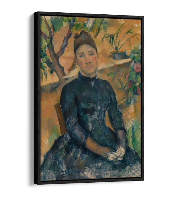 Canvas Art Print - Madame Cézanne Greenhouse Painting | Premium Float Effect Frame