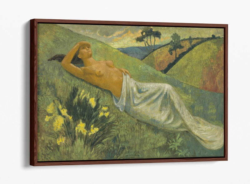 Float Effect Canvas Art – Vibrant Valkyrie At Rest Print on Premium 30mm Deep Frame