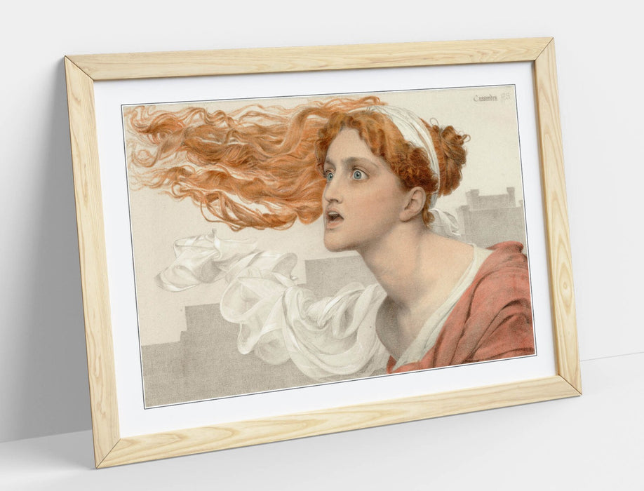 Framed Wall Art Featuring Frederick Sandys Print - Handmade UK Frame, Ready To Hang